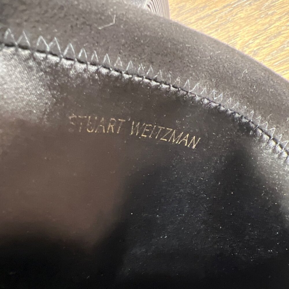 STUART WEITZMAN Yulianaland Over the Knee Suede Boots Black Sz 10 NWOT - Picture 10 of 10